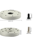 18T Metal Servo Arm Horn Round Type Disc Steering Horn For 60Kg 80Kg 150Kg High Torque Servos with measurements shown