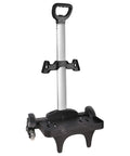 Foldable Aluminum Alloy Wheeled Trolley With Edge Guard And Six Wheels Rolling Luggage Cart for Kids Teens and Adults