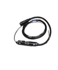 Flat Type Smart Displacement Sensor For Industrial Automation, cable and sensor head on white background