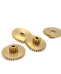 Beefy High Precision Motor Spur Gear Set 2.52mm Shaft 0.5M Long 10T 40T Double Metal Gears 12T 37T Copper Gear For RC Cars