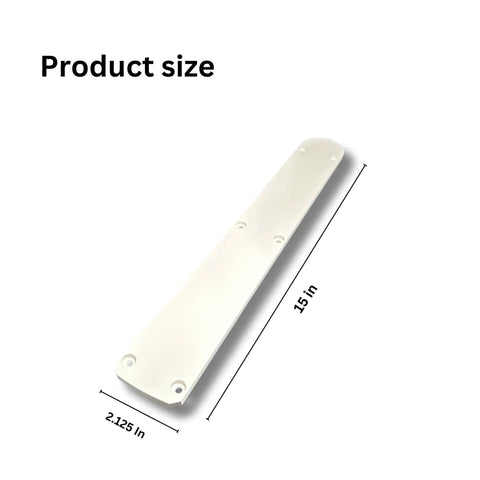Zero Clearance Miter Saw Insert For 10 Inch Ryobi TSS103 Miter Saw Quiet Durable Safe Woodworking Accessory showing dimensions