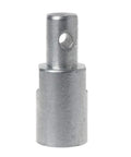 Earth Auger Head Bit Arbor Connector Adapter For Water Borer Tool, steel attachment for smooth hole boring, front view