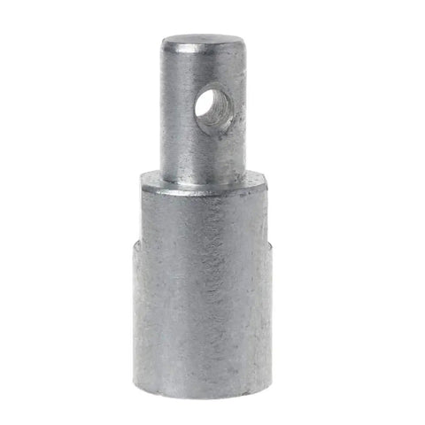 Earth Auger Head Bit Arbor Connector Adapter For Water Borer Tool, steel attachment for smooth hole boring, front view