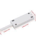 Magnetic Touch Push Open Latch With Adjustable 30 To 50 Newtons Suction for cabinets and drawers, side view with measurements