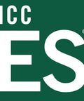 Logo with 'ICC ES' in bold white lettering on a green background.
