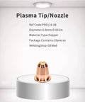 Copper plasma nozzle from 24Piece Plasma Cutter Spare Parts Kit For S25 S25K S30 S35 S45 Torches Including Electrodes And Tips