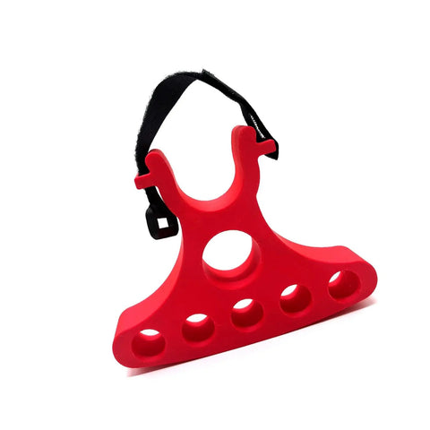 Red Clip On Bike Handlebar Stand Stabilizer 2 Pack Portable Repair Bracket for quick maintenance with adjustable strap