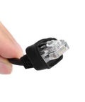 Close-up of connector for Handheld Microphone Speaker For Two Way Radios Compatible With Yaesu FT 817 FT 900 FT 450D