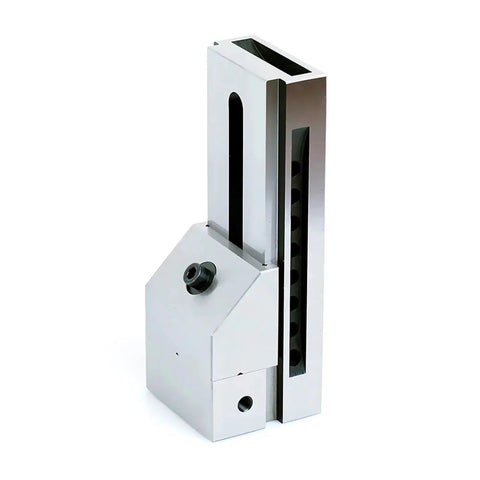 High Precision Tool Vise 2 Inch 50mm Width for CNC Milling Surface Grinding and EDM Machines, steel construction, vertical view
