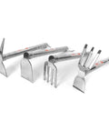 Four stainless steel do it all double ended hoe garden tools for weeding and edging versatile landscape shovel lightweight durable