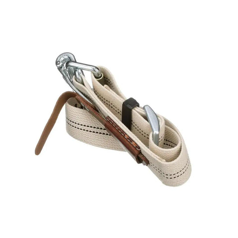 Rolled view of Heavy Duty Tool Belt With Mildew Resistant Cotton Polyester Webbing And A Forged Quick Release Buckle For Fast Disengagement