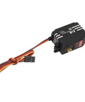 Heavy Duty Digital Servo Motor With 14kg Sick Torque And Fluid 180 Degree Rotation For RC Trucks Robots And Boats featuring copper gears and connectors.