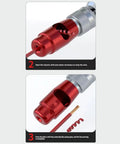 Heavy Duty Electric Wire Stripper For Drill, 6-14 AWG Cable Stripping Tool shown in use, with rotary stripping and plier functionality.