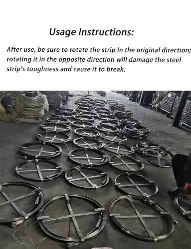 Heavy Duty Sewer Drain Snake Tough As Nails Unblocking Cable for stubborn wastewater manhole clogs laid out for instructions.