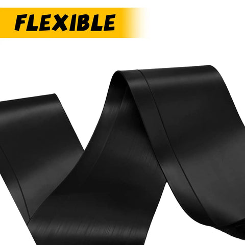 Flexible Black Vinyl Wall Base 5 Inch By 20 Foot Molding Trim With 1 Inch Crease Odorless Waterproof Rubber Baseboard