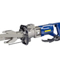 Portable Electric Rebar Bender Cutter For 16mm Steel Bars, hydraulic heavy-duty tool, designed for quick cuts and bends, compact size.