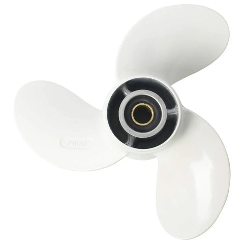 Beefed Up Aluminum Alloy Boat Propeller For Yamaha Outboard Motors Nine Point Nine To Fifteen HP Eight Spline Shaft Nine And A Quarter Inch