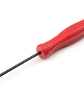 90 Degree Pointed Pick With 1/8 Inch By 3 Inch Shank For Precision Prying Scraping And Pulling Tasks, Sharp 30 Degree Point With Two Wings, Red Handle