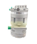 High Performance Electric AC Compressor Direct Replacement For Hyundai Kona And Kia Niro EV 97701K4000 showing aluminum and iron housing.