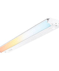 LED Swivel Under Cabinet Light Kit With 5 Color Temperature Options, 32 Inch, 18W, Dimmable, shown with multicolor illumination