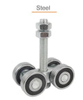 Beefed Up Heavy Duty Sliding Door Hanging Wheel For Industrial And Warehouse Use Orbital Track Bearing Up To 450Kg Smooth Pulley System