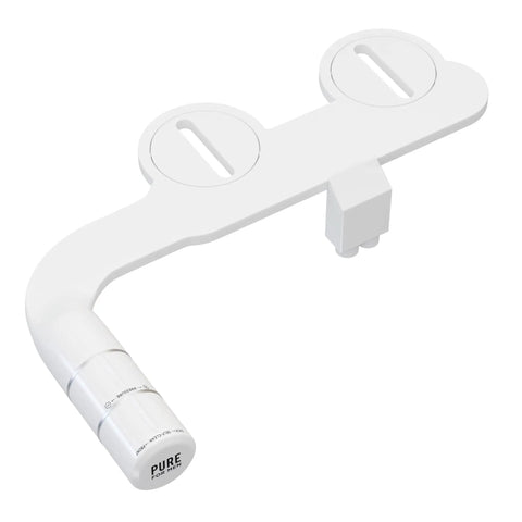 Man Friendly Bidet Toilet Seat Attachment With Dual Self Cleaning Nozzles Front And Rear Non Electric Sprayer Adjustable Water Pressure