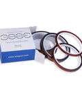 High Temp Polyimide Tape 4 Pack Set With Silicone Adhesive 1/8 Inch 1/4 Inch 1/2 Inch 1 Inch box and rolls on display