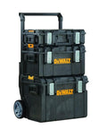 Rugged ToughSystem Tool Box With Pull Back Lid For Maximum Storage Non Detachable Lid Wide Grip Handle on wheels