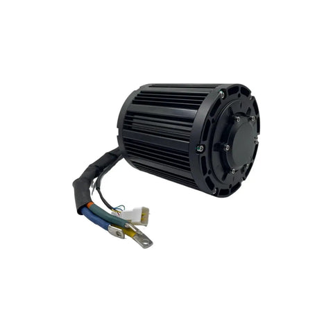 Rock Solid 4000 Watt Brushless Mid Drive Electric Motor For Moped Scooter Atv Go Kart with integrated controller, black finish.
