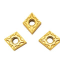 Pro Grade Carbide Turning Inserts CNMG431 CNMG432 Gold PVD Coated for CNC Lathe Machining Steel and Stainless Steel Parts