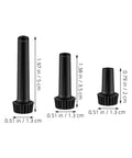 Nine Piece Plastic Lamp Switch Knob Rotary Handle Replacement Set For Easy Home Makeover And Fixing Broken Lights With No Special Tools Needed, black plastic knobs in 5 cm, 3.5 cm and 2 cm sizes