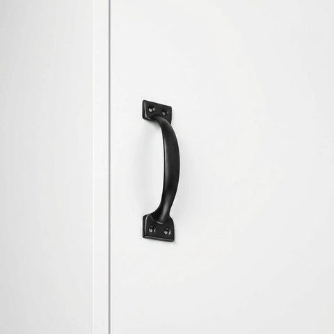 12 Pack 4 Inch Curved Door Pull Handles For Outdoor Warehouse Garage Shed Closet And Cabinet Smooth Burr Free Metal Pull Hardware For Fence Balcony