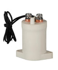 Heavy Duty 1000V DC Contactor With 50A Breaker Swap For EV Batteries And Solar Storage Systems, compact design with wire connectors.
