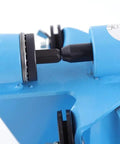 Close-up of Chainsaw Chain Breaker Spinner 2 In 1 Chain Saw Link Breaker Bench And Rivet Spinner for chainsaw repair.