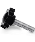 Star-shaped plastic tightening knob with 1/4-20 threaded screw for umbrella base replacement