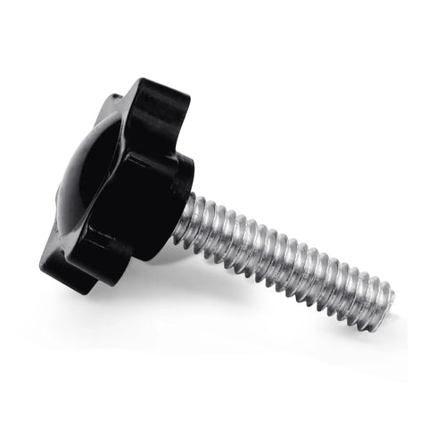 Star-shaped plastic tightening knob with 1/4-20 threaded screw for umbrella base replacement