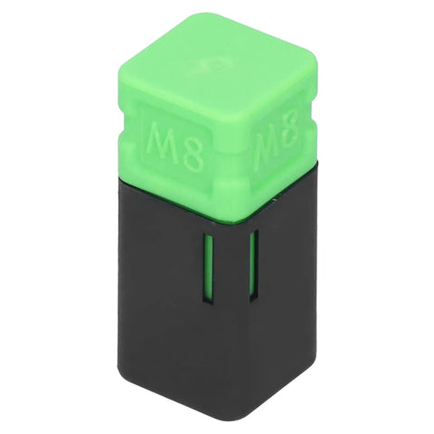 M8 Rivet Nut Kit With Alloy Steel Coated Threads And Threaded Mandrel Hand Riveter Tool Accessory in black and green casing