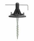 Solar Lamp Post Installation Kit With EZ Anchor Ground Auger And Built In Leveling Tool No Dig Easy Post Setup For Single Head Posts