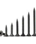 Black Phillips Flat Head Wood Screws Size Six Gauge 35 Millimeter Carbon Steel 50 Pack Built For Fast Tough As Nails Hidden Joints