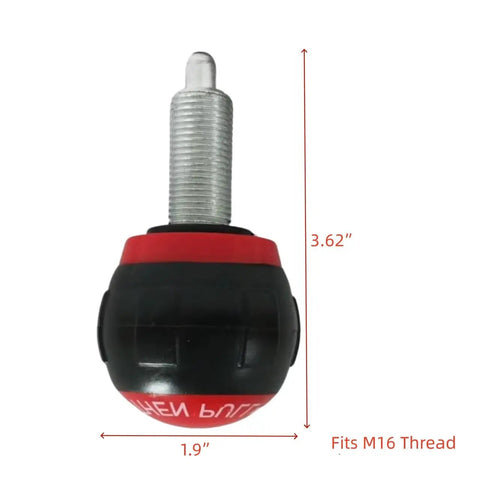 M16 Adjustable Spring Knob Pull Pin Universal Exercise Bike Replacement Parts Heavy Duty Plastic And Metal Fitness Knobs, 3.62" height.