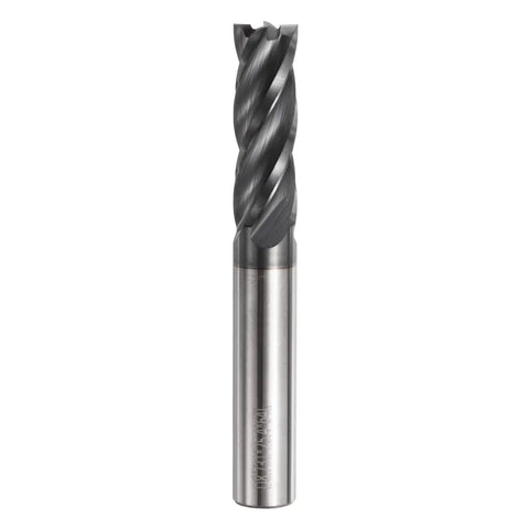 Carbide Square Nose End Mill Bit Eleven Thirty Second Inch Cut Diameter Four Flutes TiAlN Coated Milling Cutter Heavy Duty For Hardened Steel