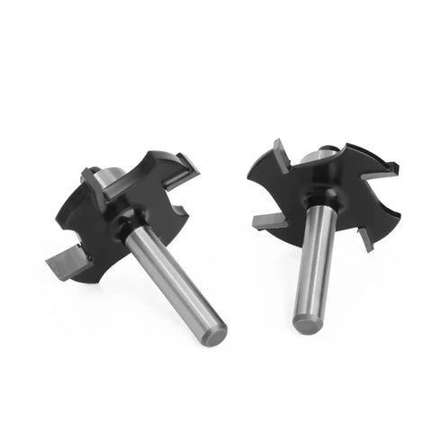 Get 1PC 4-Flute T-Slot Router Bit With Precision Wood Slotting And Jointing Cutter For Cabinetry Projects That Get The Job Done Right, black carbide bits.