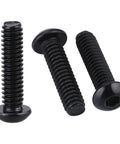 50 Pack 10-32 X 1 Inch Button Head Socket Cap Screws Stainless Steel 304 Allen Hex Drive Coarse Thread Black Coated