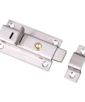 Heavy Duty Stainless Steel Gate Latch Rock Solid Sliding Spring Barrel Bolt With Brass Push Button for secure fencing