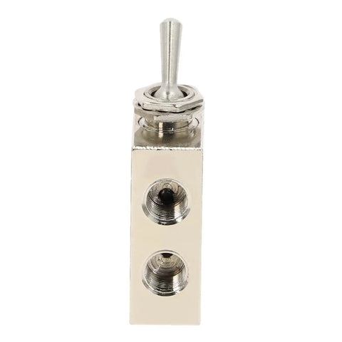Dead Simple Self Locking Two Position Five Way Pneumatic Exhaust Valve Switch With One Inch Eighth Npt Fittings And Built In Tough Muffler For Heavy Duty Workspaces