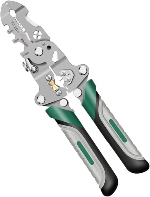 Straight-Up Tough 18-In-1 Folding Wire Stripper And No-Fuss Multifunction Crimping Tool With Integrated Voltage Tester for automotive repair