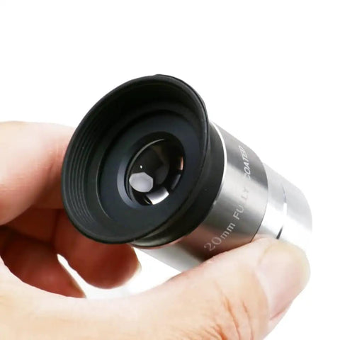 Close-up of 20mm eyepiece from 1.25 Inch Multi-Coated Telescope Eyepiece Set With Soft Eyecups 4mm 10mm And 20mm For Beginners And Pros