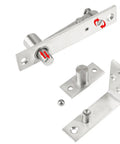 Concealed 90 Degree Pivot Shaft Hinge For Indoor Doors Ultra Smooth Rotation Stainless Steel Build That Resists Moisture
