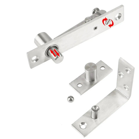 Concealed 90 Degree Pivot Shaft Hinge For Indoor Doors Ultra Smooth Rotation Stainless Steel Build That Resists Moisture