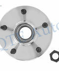 Top view of Pair Of 2 Front Wheel Hub Bearing Assemblies For 2000 2001 Dodge RAM 1500 RWD Direct Fit Replacement Kit, Heavy Duty